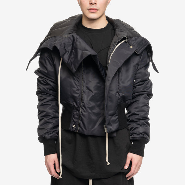 Rick Owens - Luxor Alice Cropped Bomber in Black
