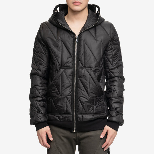 Rick Owens DRKSHDW - Gimp Hooded Padded Jacket in Black