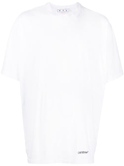 SCRIBBLE DIAG OVER S/S TEE WHITE BLACK