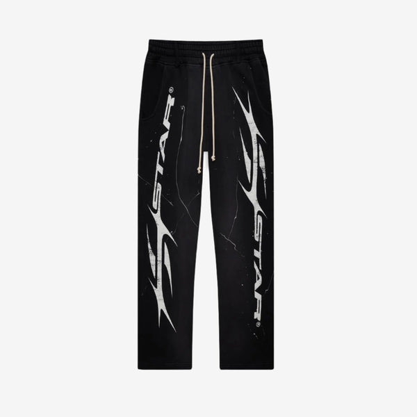 Capsule 11 - HELLSTAR Mens Flame Sweatpants in Black