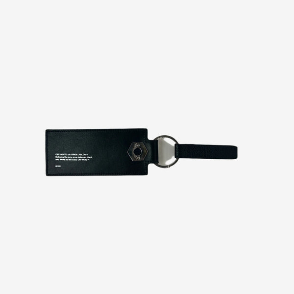 Off-White Diagonal Keychain in Black