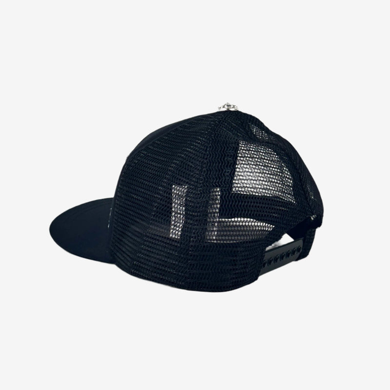 Chrome Hearts Kids CH Patch Black Trucker Cap