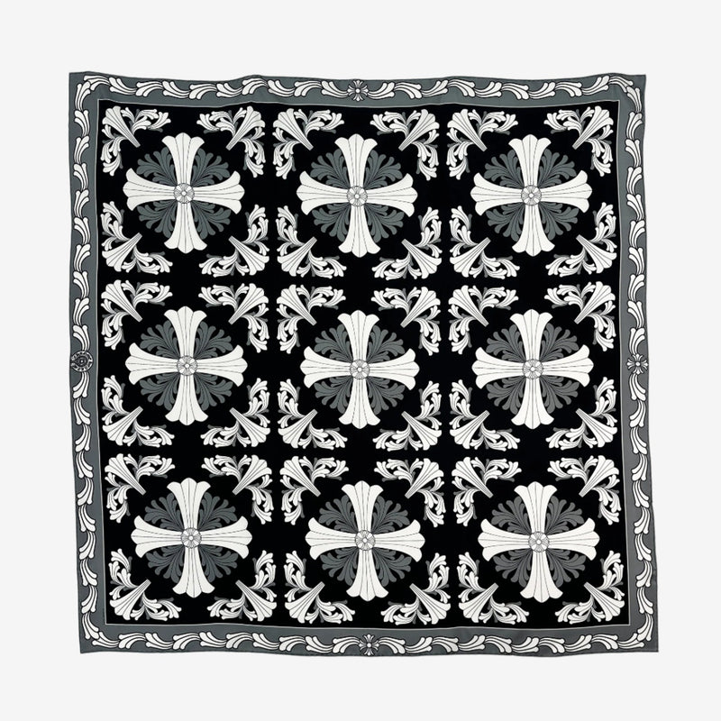 Chrome Hearts Silk Scarf in Black