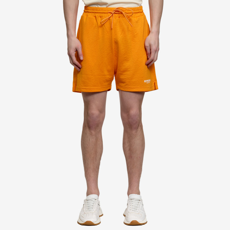 Represent - Owners Club Mesh Shorts in Neon Orange