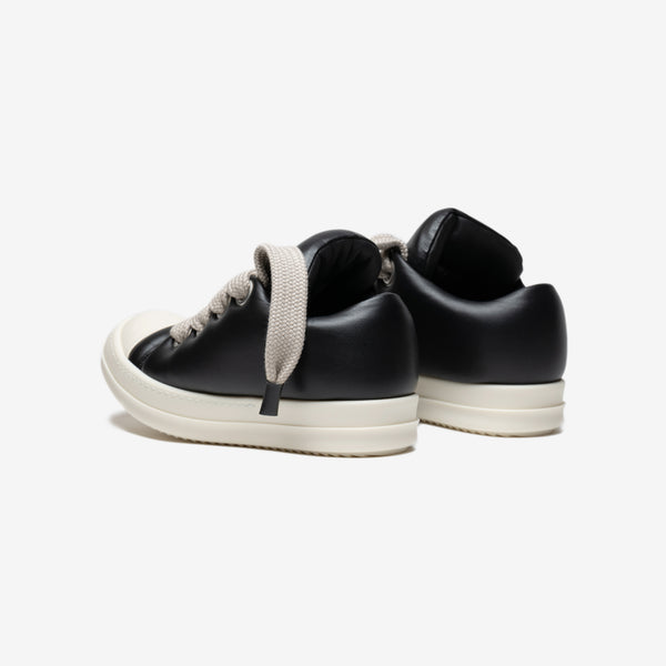 Womens Rick Owens Jumbolaced Low-Top Leather Sneakers