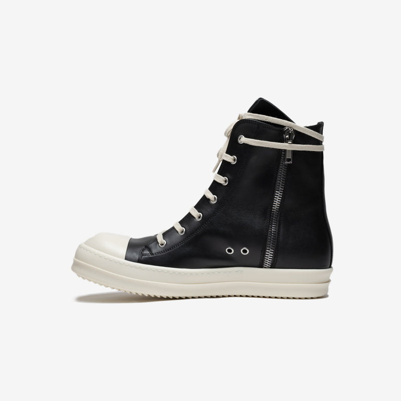 Womens High-Top Leather Sneakers