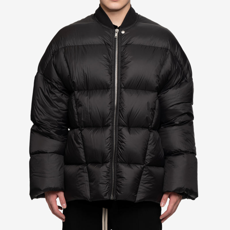RICK OWENS Reflex Oversized Quilted Reflective Shell Down Jacket for Men