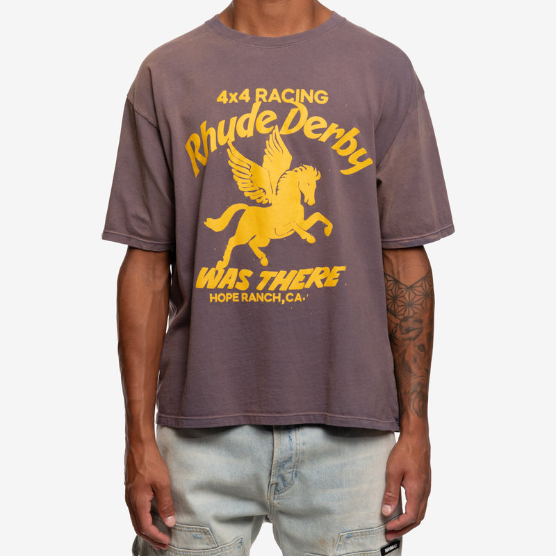 Rhude - Rhude Derby T-shirt in Vintage Grey