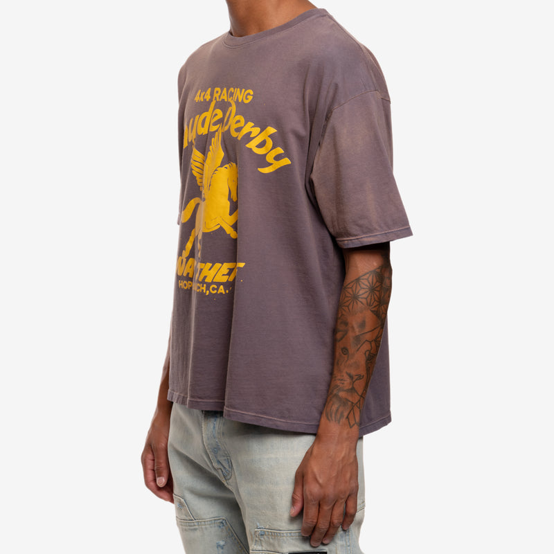 Rhude - Rhude Derby T-shirt in Vintage Grey