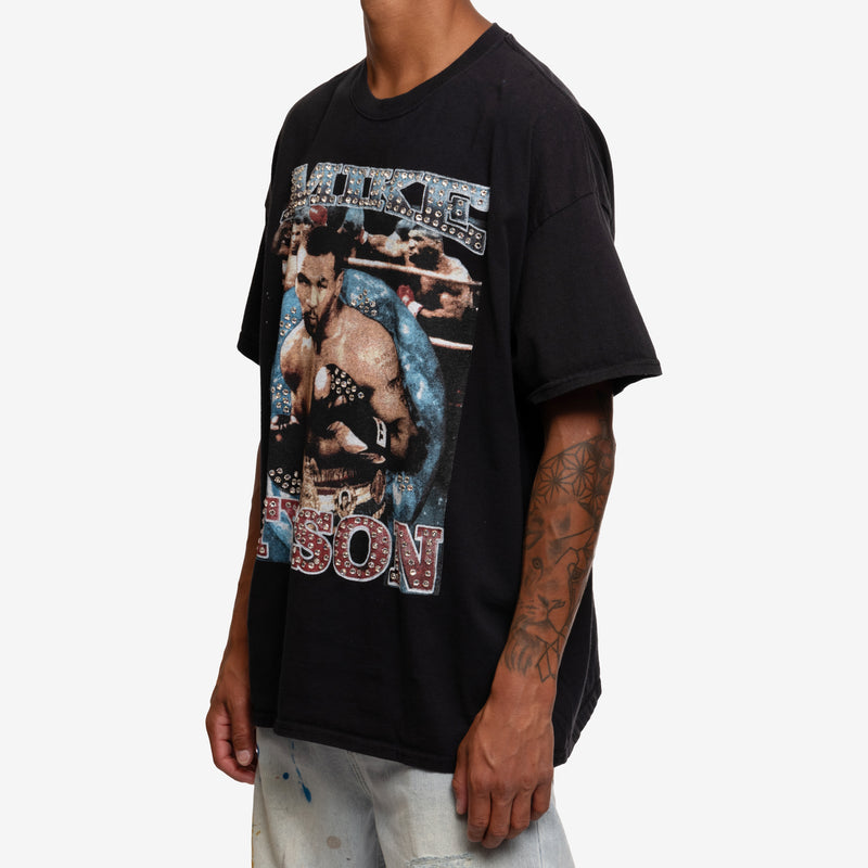 Dom Rebel - Mike Tyson Vintage Crystal T-Shirt in Black