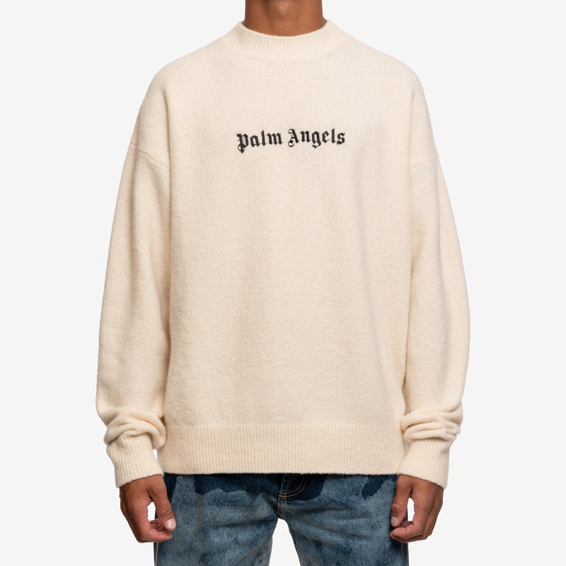 Palm Angels - Classic Logo Sweater in White