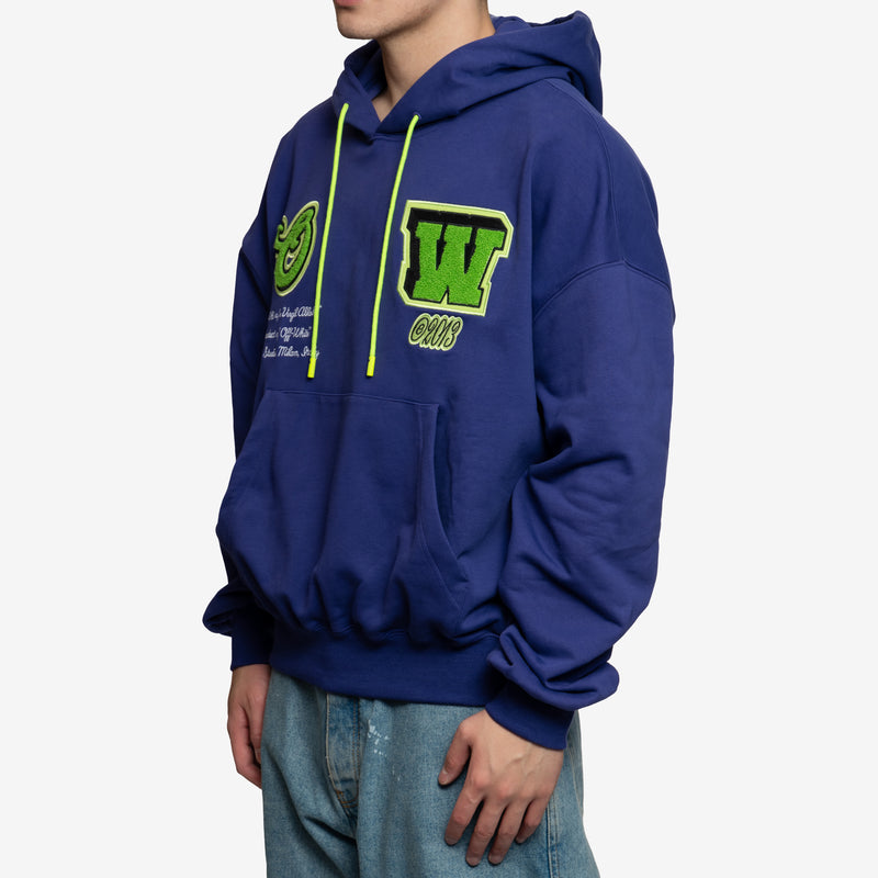 Off-White c/o Virgil Abloh Varsity Hammer Boxy Hoodie in Purple for Men