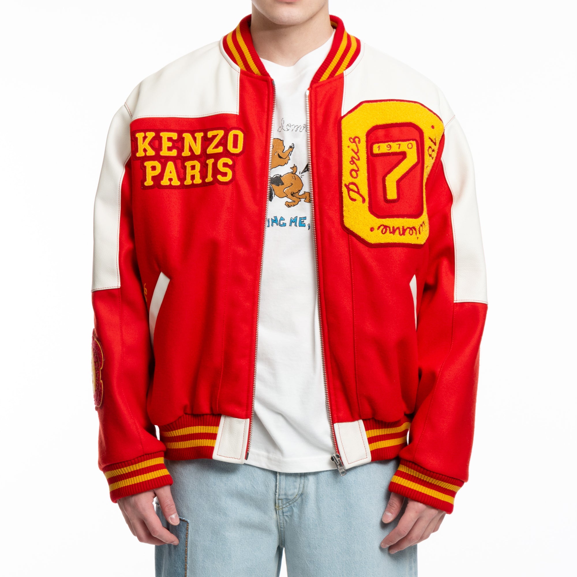 KENZO - Tiger Academy Varsity Jacket in Cherry