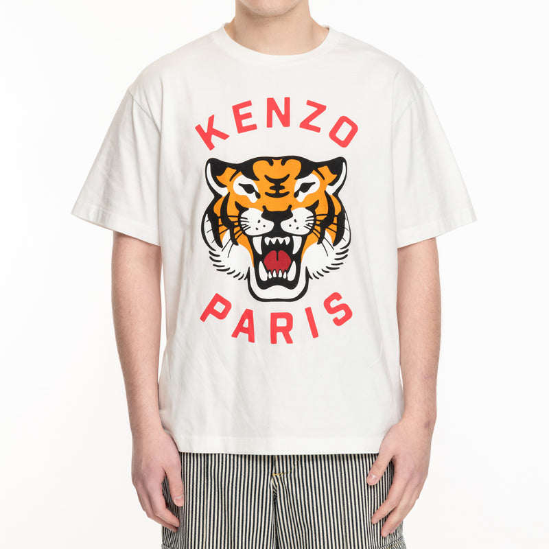 KENZO - Lucky Tiger Oversize T-Shirt in Off White