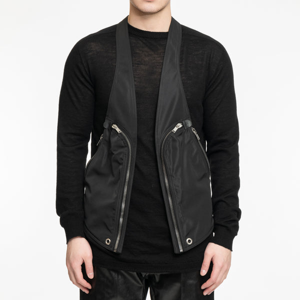 Rick Owens Men and Ladies Lido Bauhaus Vest in Black