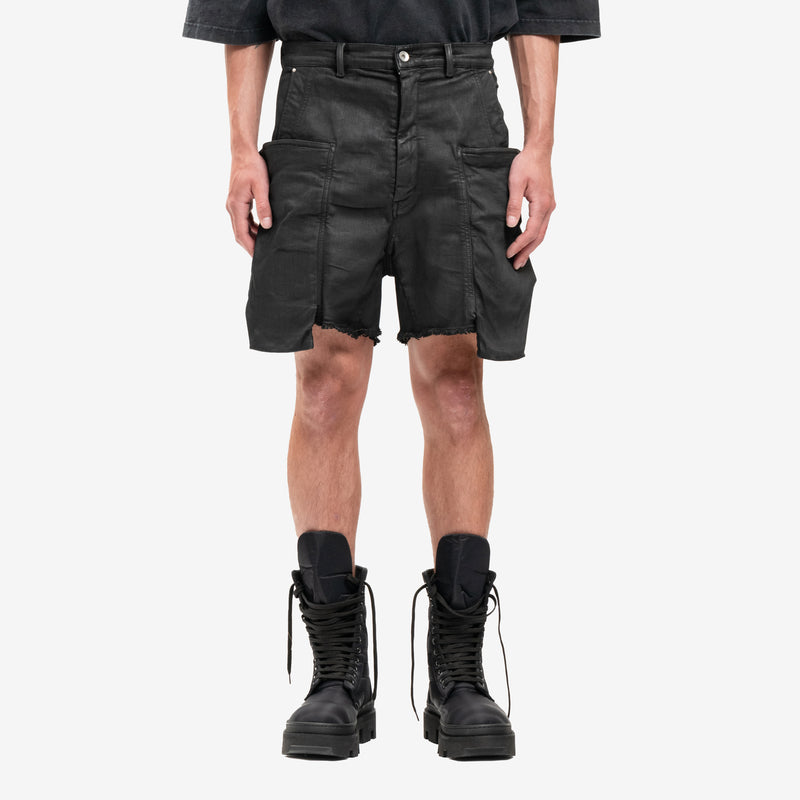 Rick Owens - Lido Stefan Cargo Shorts in Black