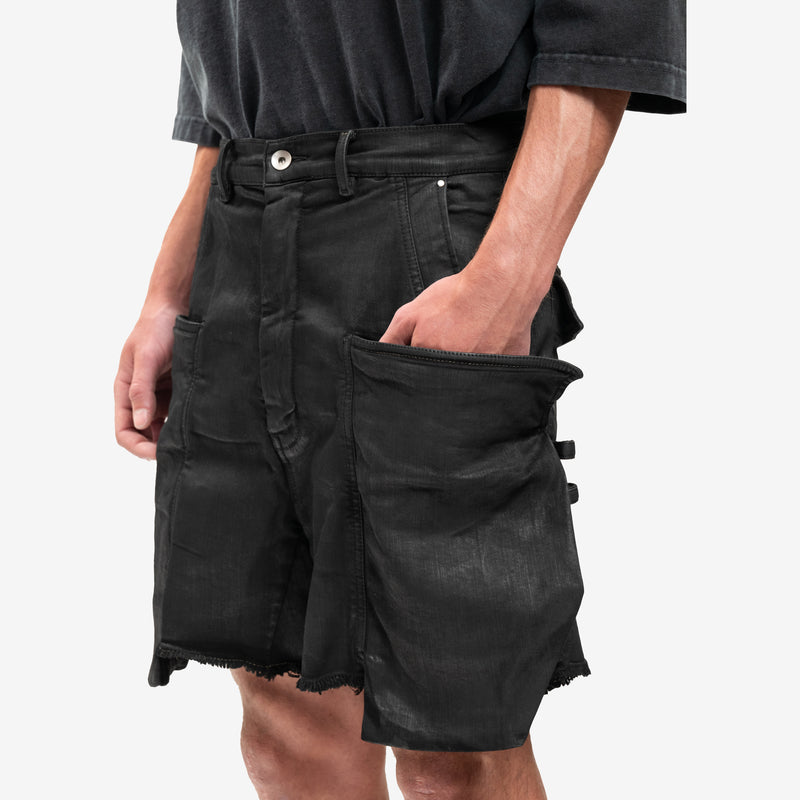 Rick Owens - Lido Stefan Cargo Shorts in Black