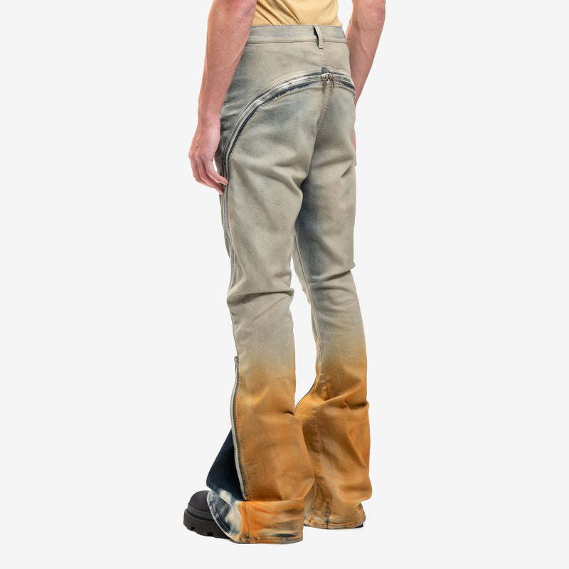 Rick Owens DRKSHDW - Bolan Banana Denim Pants in Sky Orange