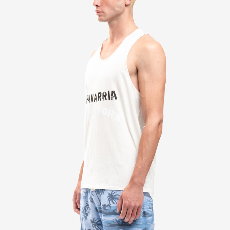 Willy Chavarria - Graphic Tank Top in White