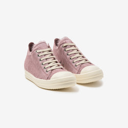 Rick Owens - Ladies Fur Low-Top Sneakers in Pink