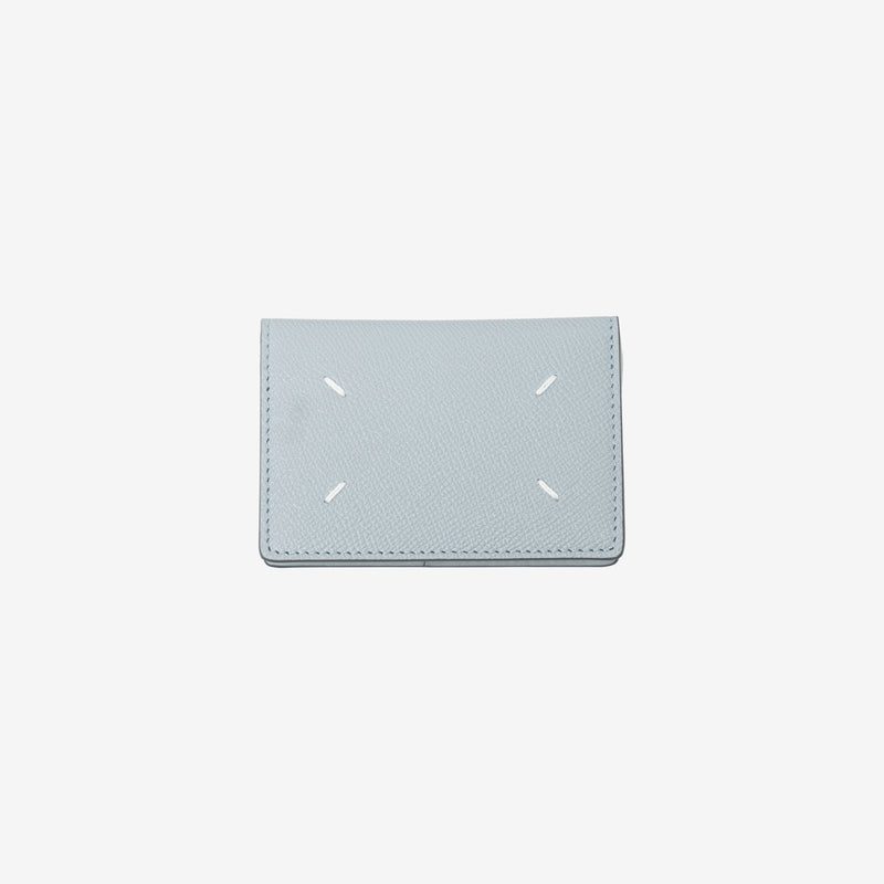 Maison Margiela - Grainy Leather Card Holder in Mist