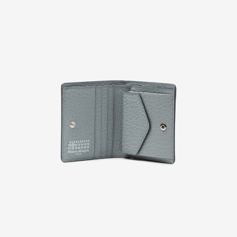 Maison Margiela - Grainy Leather Clip Wallet in Mist