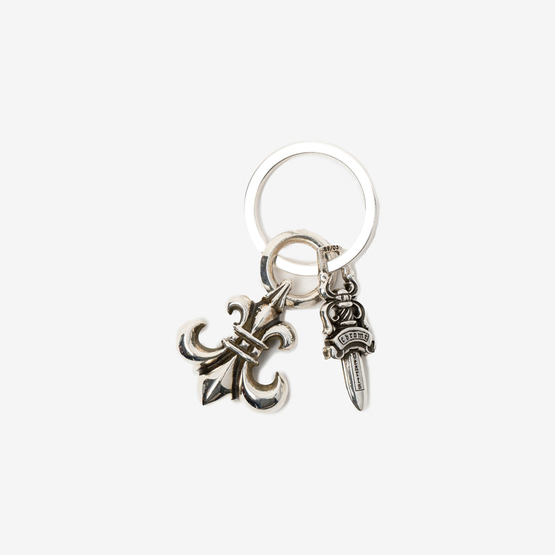 BS Fleur and #5 Dagger Key Ring