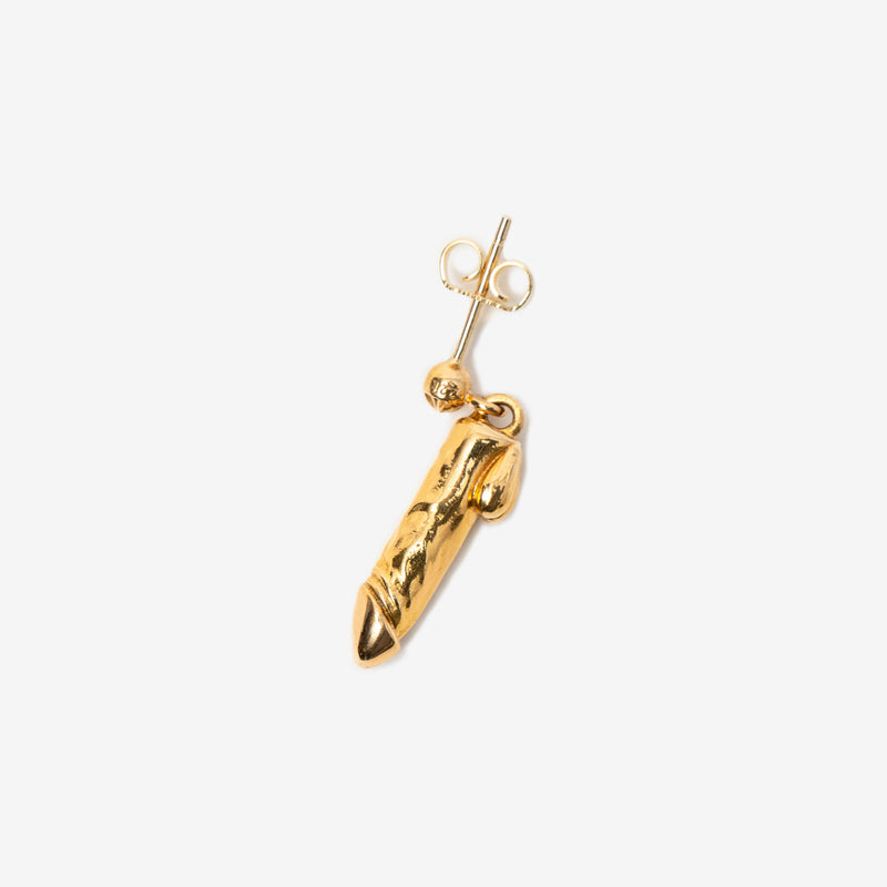 Chrome Hearts - 22K Gold Penis Drop Earring