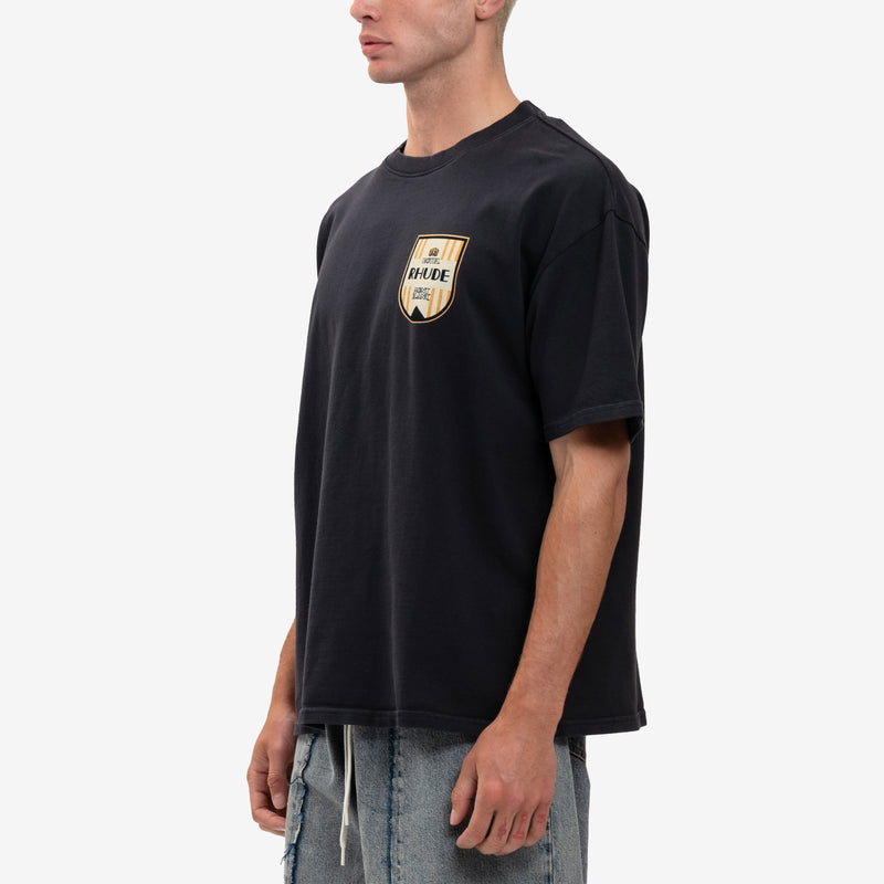 Rhude - Mont-Blanc Hotel Tee in Vintage Black