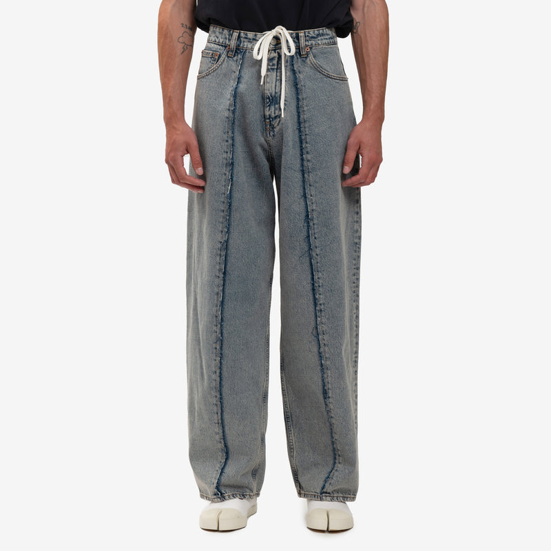 MM6 - Middle Hem Jeans in Light Blue