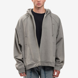 Juun.J - Dyed Zip Hoody In Beige