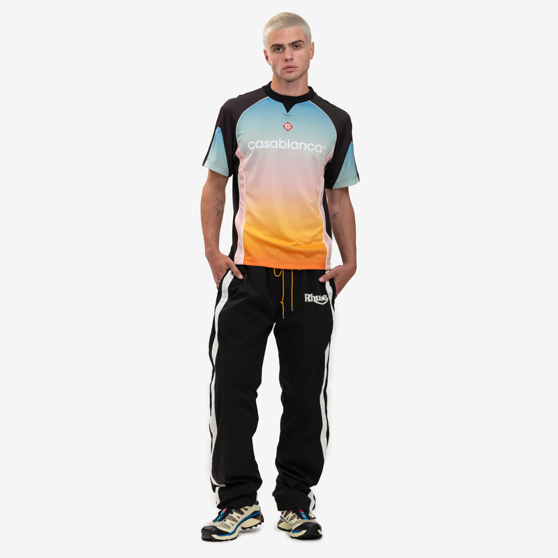 Casablanca - Birdseye Mesh Football Shirt in Multi