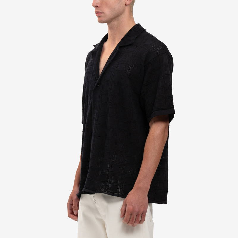 Represent - Lace Knit Shirt in Black