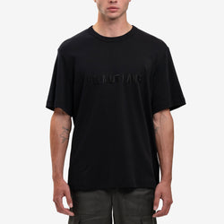 Helmut Lang - Tonal Logo Heavy Cotton Tee in Black