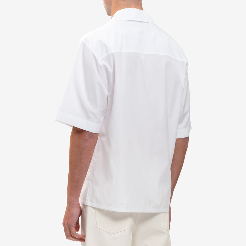 MARNI - Flower Pocket Bowling Shirt  in Lily White