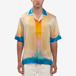 Casablanca - L'arc Colore SS Silk Shirt in Yellow