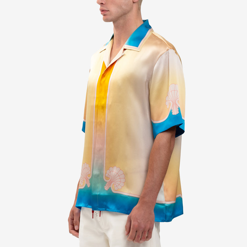 Casablanca - L'arc Colore SS Silk Shirt in Yellow