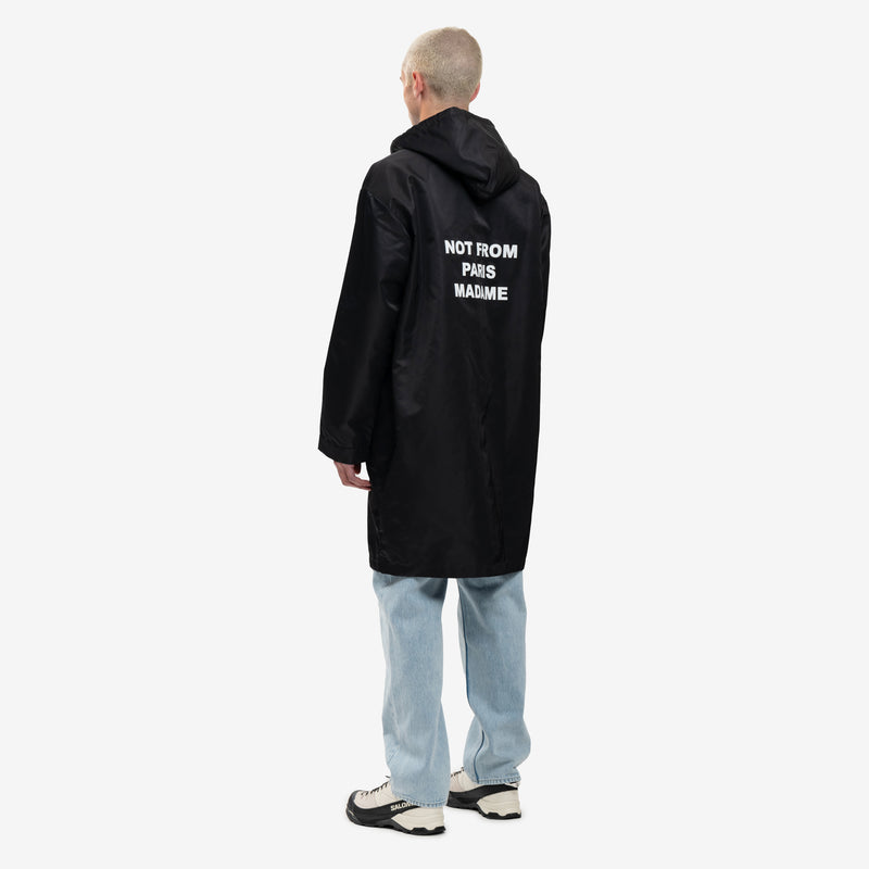 Drôle de Monsieur - La Parka Slogan in Black