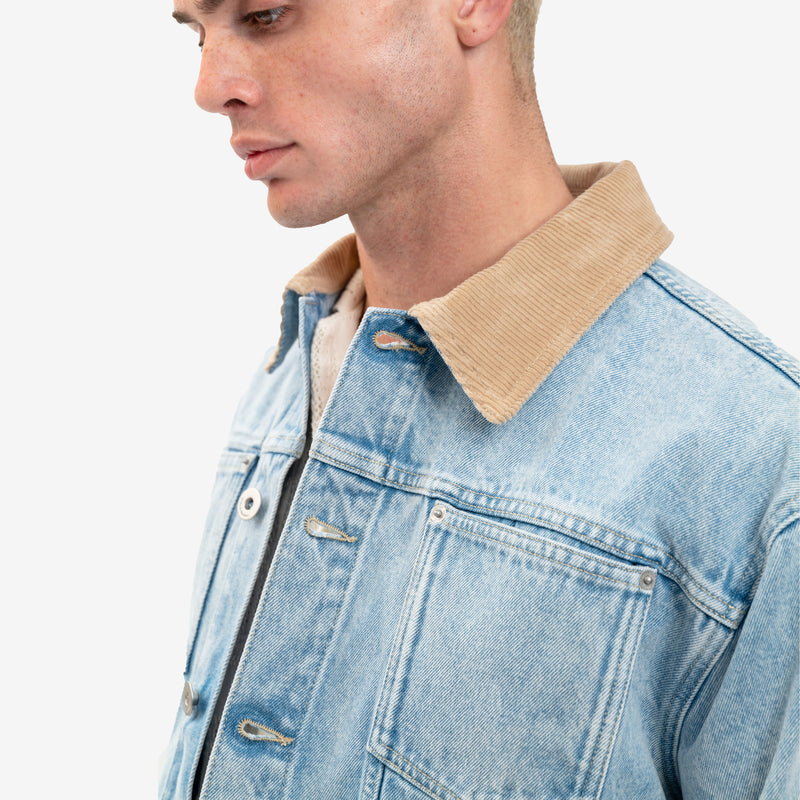 Drôle de Monsieur - La Veste Jean Delavee in Light Blue