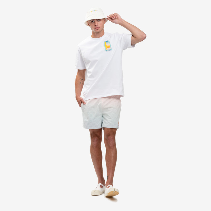 Casablanca - Gradient Perforated Shorts in White