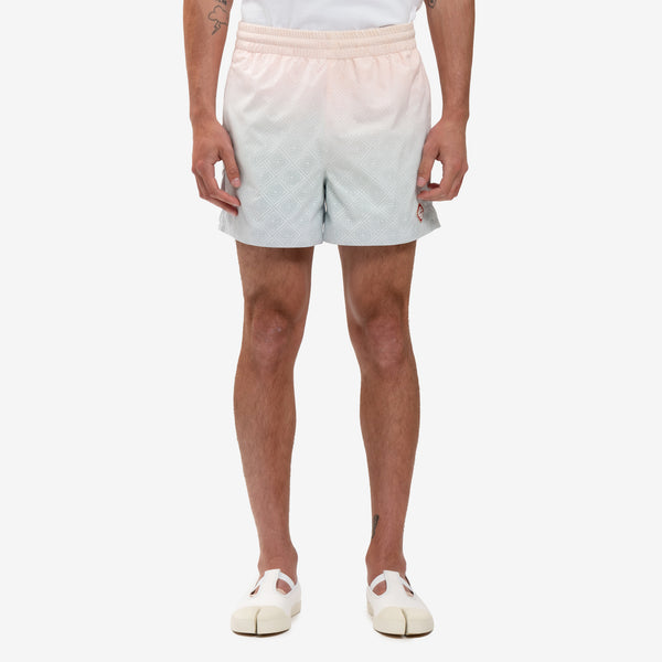 Casablanca - Gradient Perforated Shorts in White