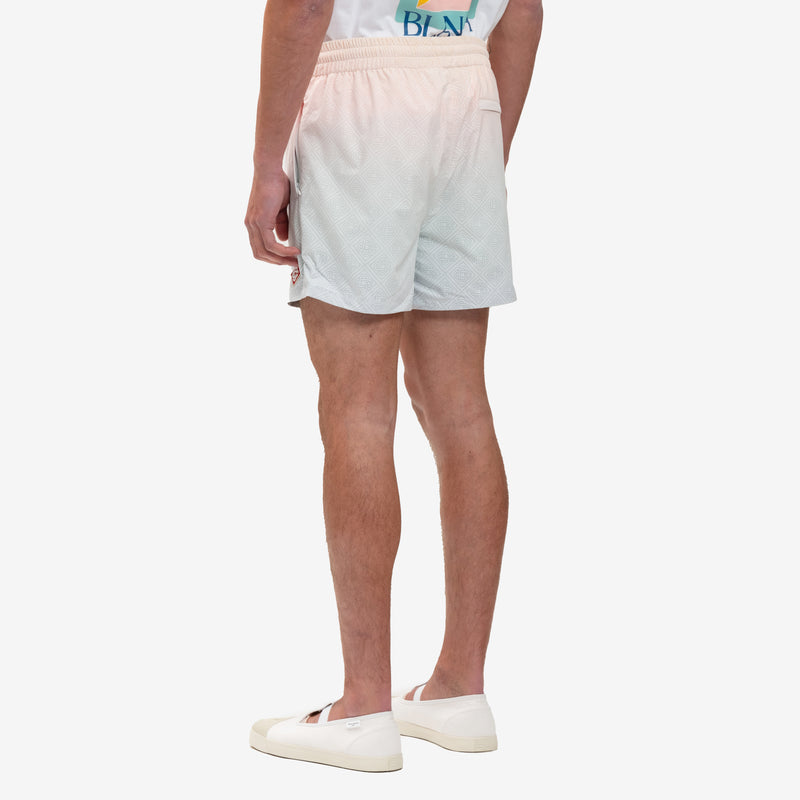 Casablanca - Gradient Perforated Shorts in White