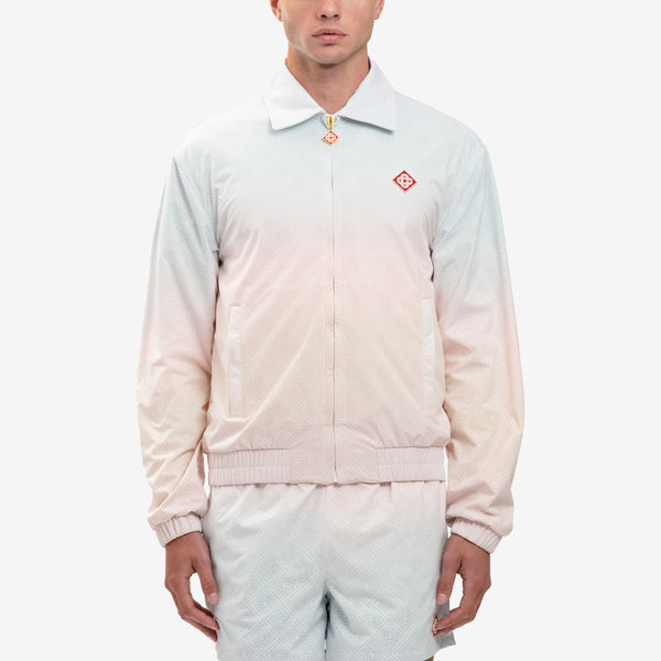 Casablanca - Gradient Monogram Perforated Jacket in White