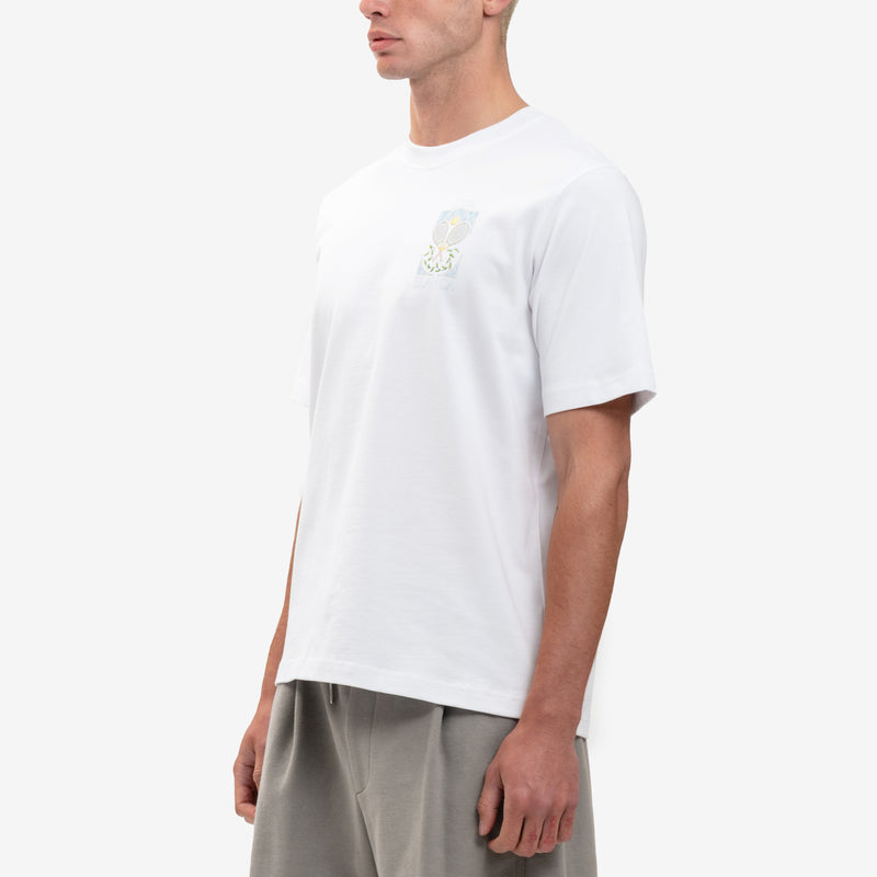 Casablanca - Tennis Pastelle T-Shirt in White