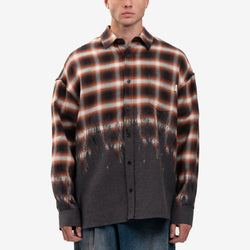 Loose Fit Border Check Shirt