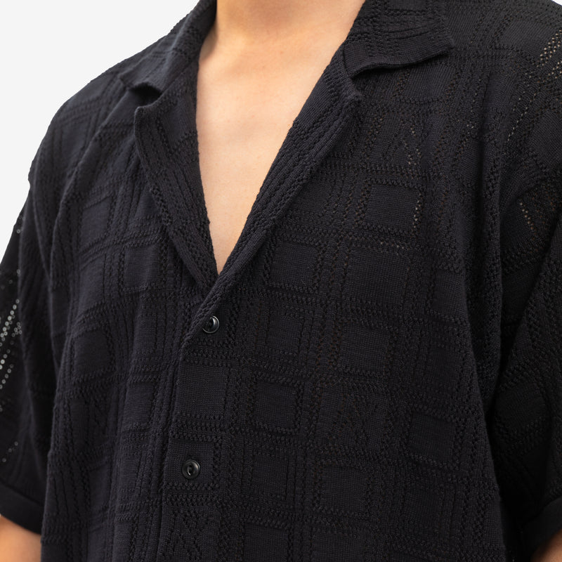 Represent - Lace Knit Shirt in Black