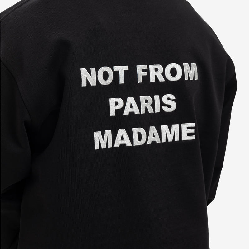 Drôle de Monsieur - Le Sweatshirt Slogan in Black