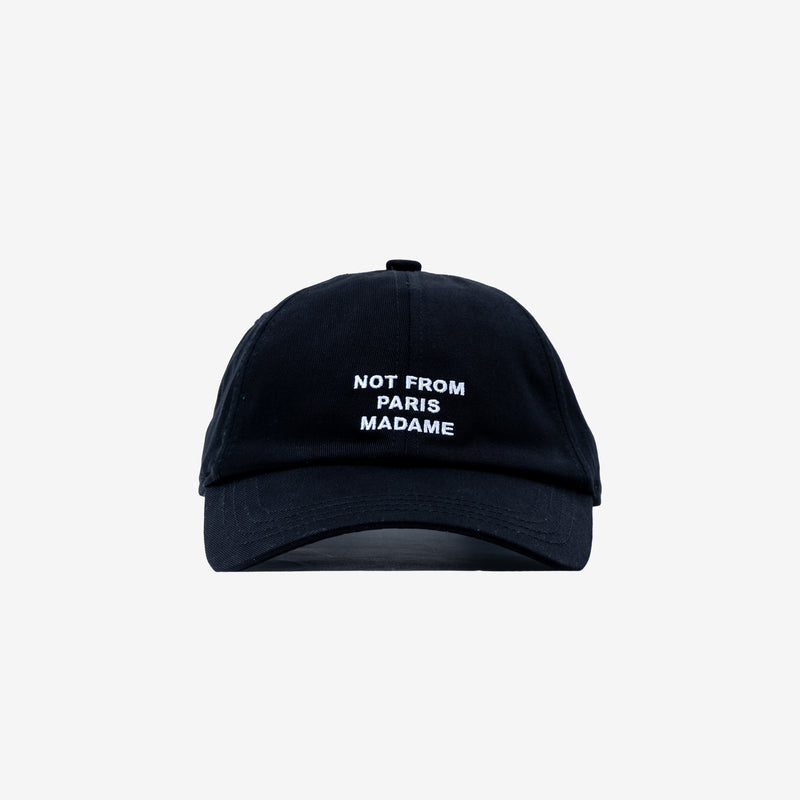 Drôle de Monsieur - La Casquette Slogan in Black