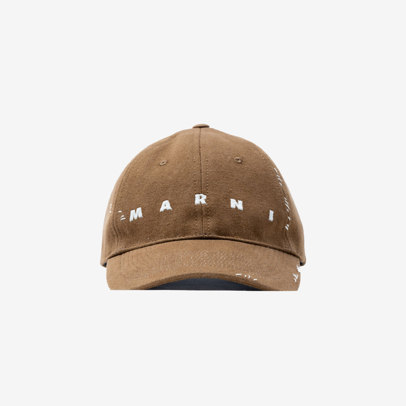 MARNI - Embroidered Mending Cap in Creta