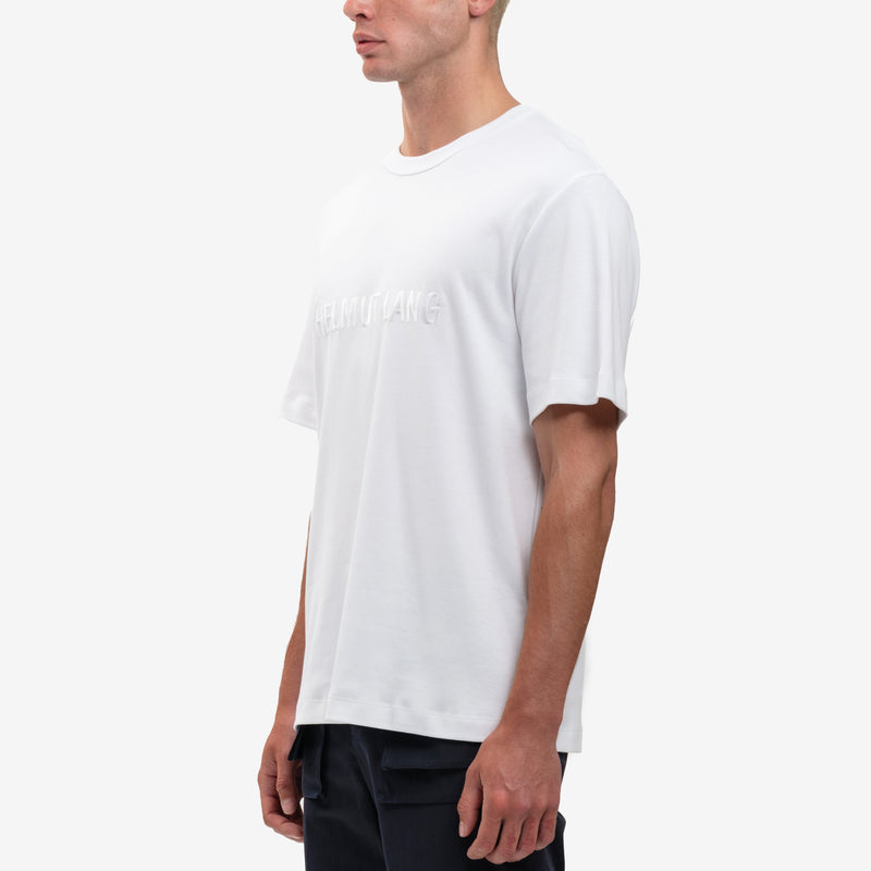 Helmut Lang - Tonal Logo Heavy Cotton Tee in White